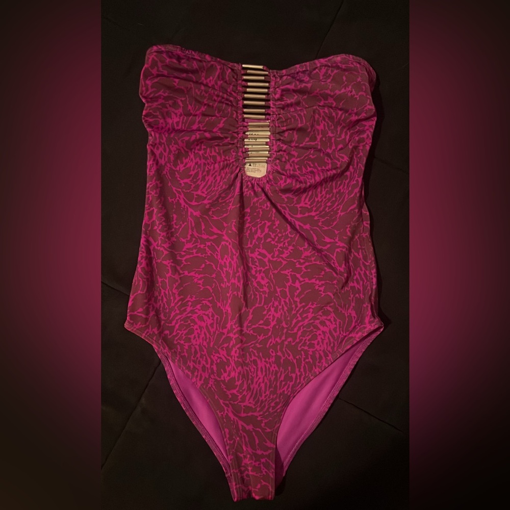 Vibrant Pink and Purple Bodysuit